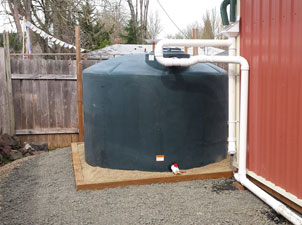 1500 Gallon Rainwater Catchment System