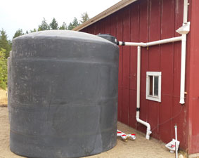 9000 Gallon Rainwater Catchment System