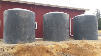 9000 Gallon Rainwater Catchment System