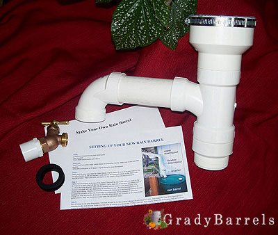 Buy Our Downspout Rain Diverter and Rain Barrel Kit