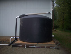 Blue Rain Barrel